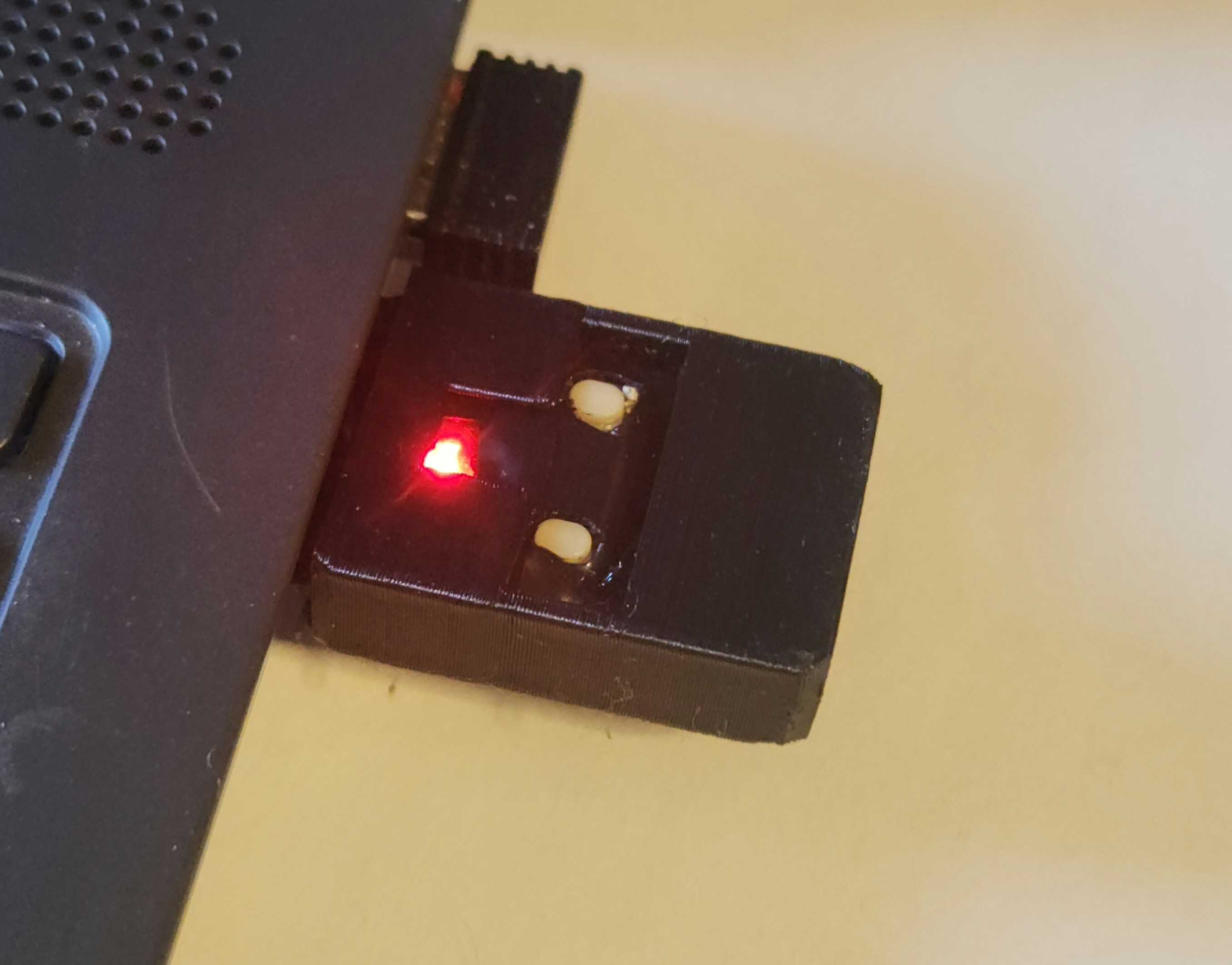 RP2350 MFA Key Blinking Red